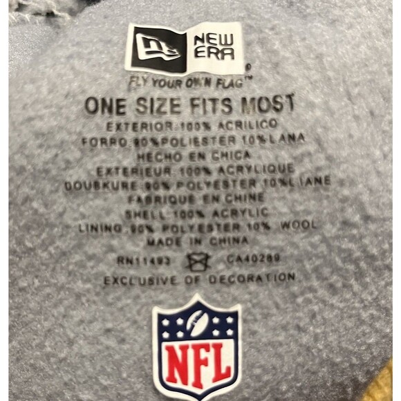 New Orleans Saints New Era NFL Beanie Pom Knit Hat On Field Sideline Hat OSFM - Picture 6 of 6